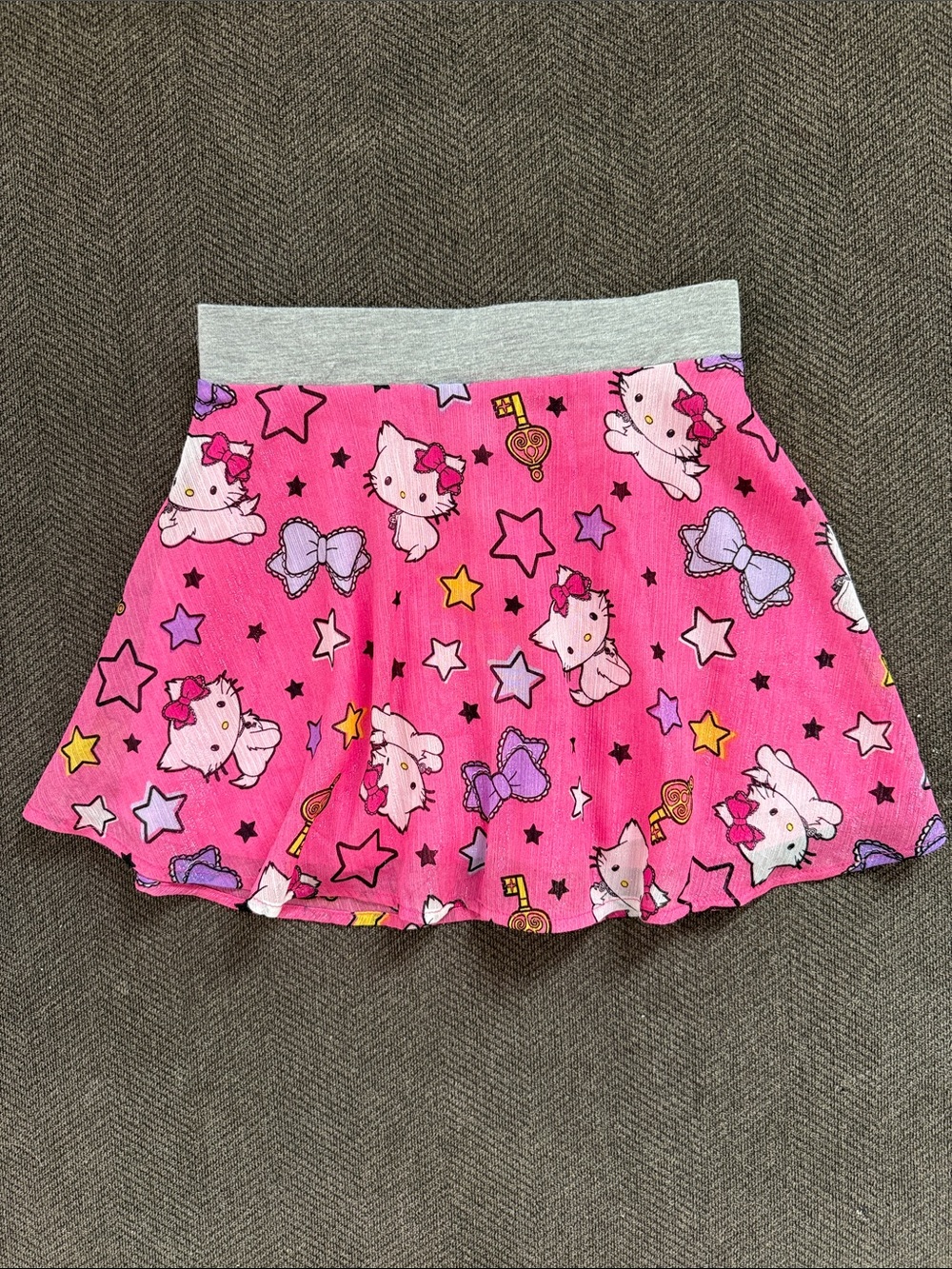 Sanrio Pink Hello Kitty Stars & Bows Flared Skirt